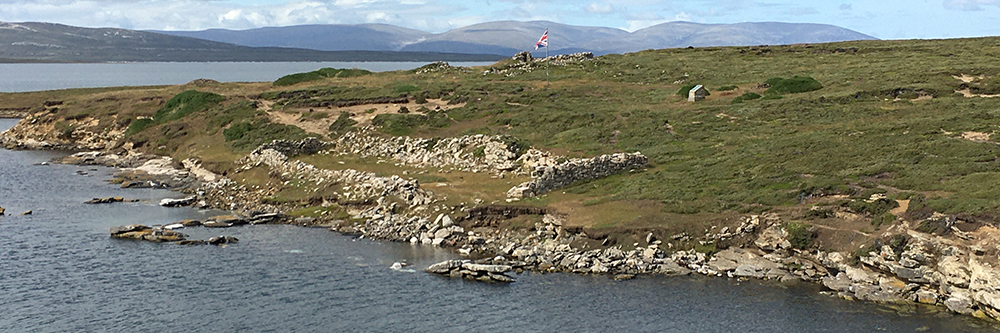 The British settlement at Port Egmont, Saunders West Falklands